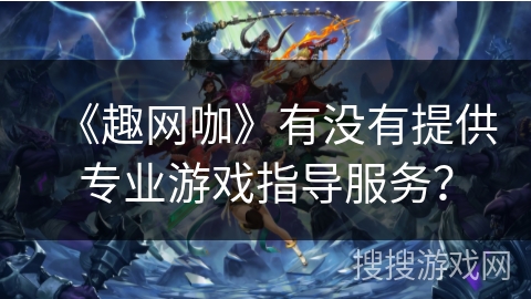 《趣网咖》有没有提供专业游戏指导服务？