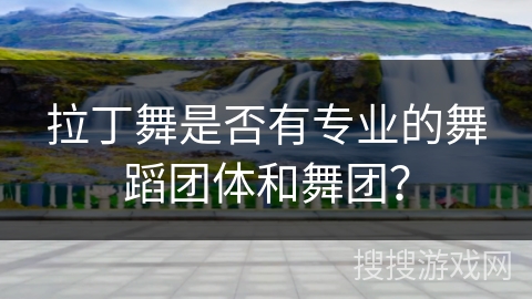 拉丁舞是否有专业的舞蹈团体和舞团？