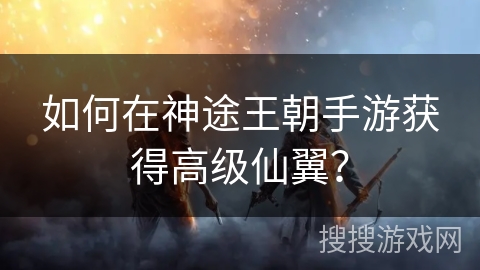 如何在神途王朝手游获得高级仙翼？