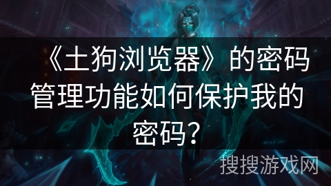 《土狗浏览器》的密码管理功能如何保护我的密码？