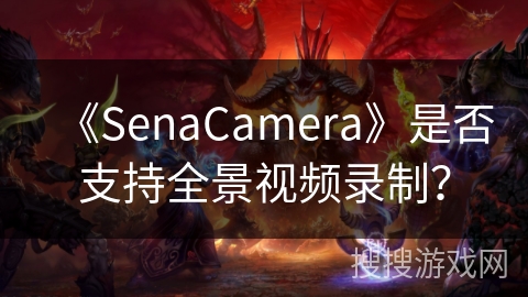 《SenaCamera》是否支持全景视频录制？