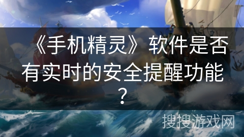《手机精灵》软件是否有实时的安全提醒功能？