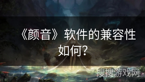 《颜音》软件的兼容性如何？