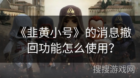 《韭黄小号》的消息撤回功能怎么使用？