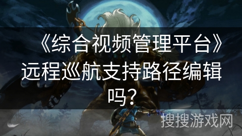 《综合视频管理平台》远程巡航支持路径编辑吗？