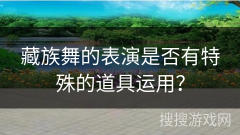 藏族舞的表演是否有特殊的道具运用？