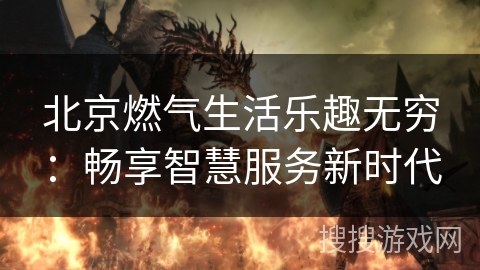 北京燃气生活乐趣无穷：畅享智慧服务新时代