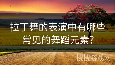 拉丁舞的表演中有哪些常见的舞蹈元素？