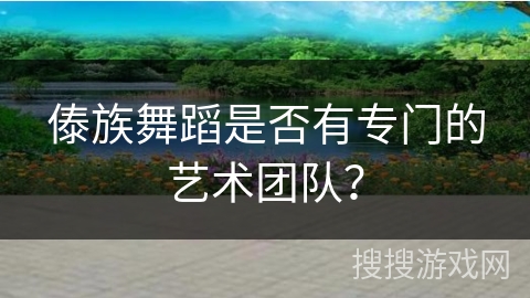 傣族舞蹈是否有专门的艺术团队？