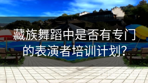 藏族舞蹈中是否有专门的表演者培训计划？