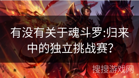 有没有关于魂斗罗:归来中的独立挑战赛？