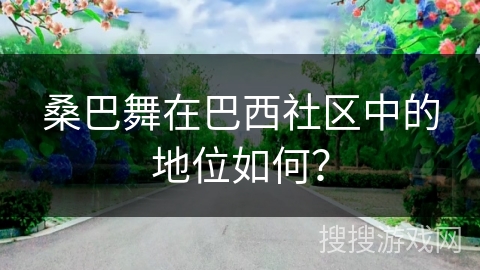 桑巴舞在巴西社区中的地位如何？