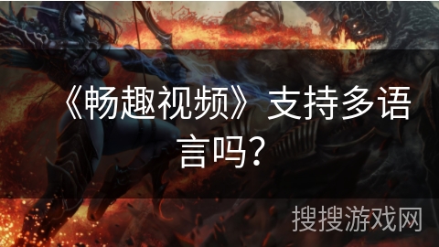 《畅趣视频》支持多语言吗？