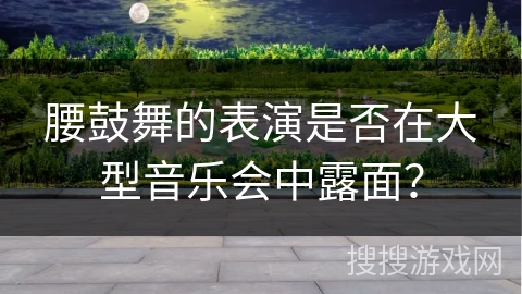 腰鼓舞的表演是否在大型音乐会中露面？