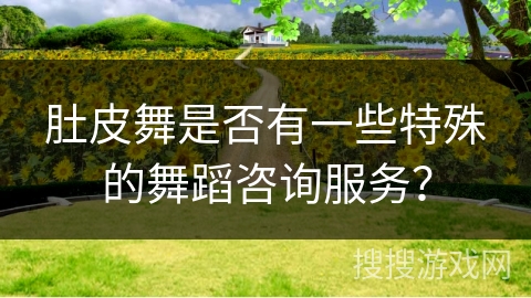 肚皮舞是否有一些特殊的舞蹈咨询服务？