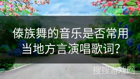 傣族舞的音乐是否常用当地方言演唱歌词？