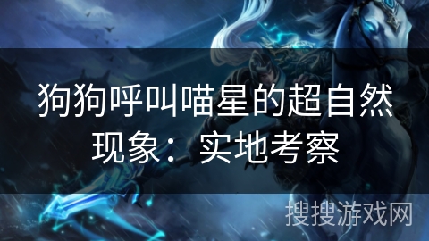 狗狗呼叫喵星的超自然现象：实地考察