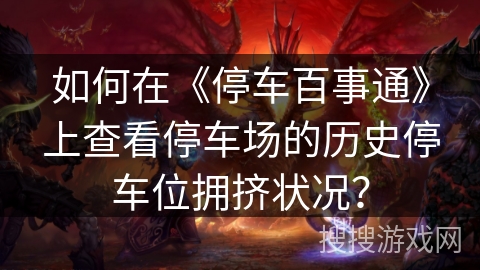如何在《停车百事通》上查看停车场的历史停车位拥挤状况？