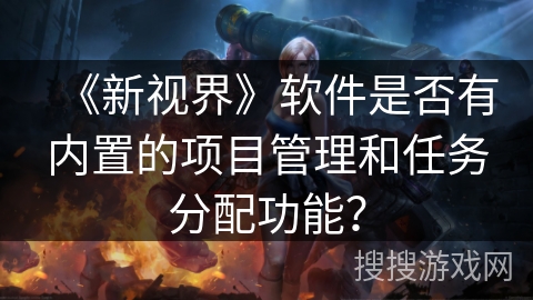 《新视界》软件是否有内置的项目管理和任务分配功能？