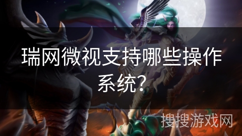 瑞网微视支持哪些操作系统？