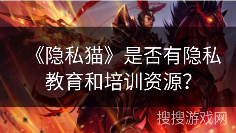 《隐私猫》是否有隐私教育和培训资源？