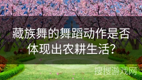 藏族舞的舞蹈动作是否体现出农耕生活？