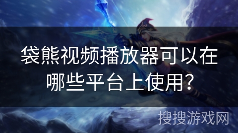 袋熊视频播放器可以在哪些平台上使用？