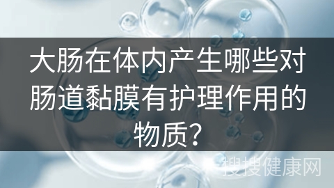 大肠在体内产生哪些对肠道黏膜有护理作用的物质？