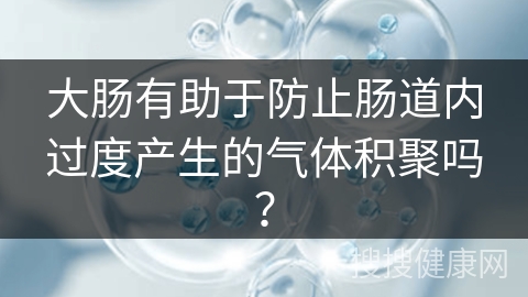 大肠有助于防止肠道内过度产生的气体积聚吗？