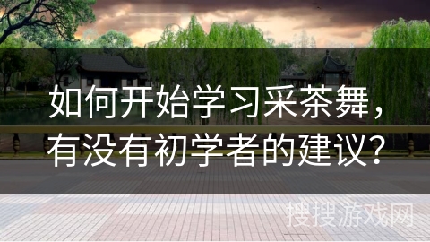 如何开始学习采茶舞，有没有初学者的建议？