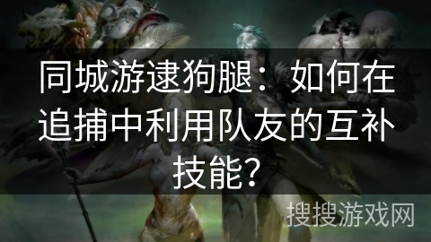 同城游逮狗腿：如何在追捕中利用队友的互补技能？
