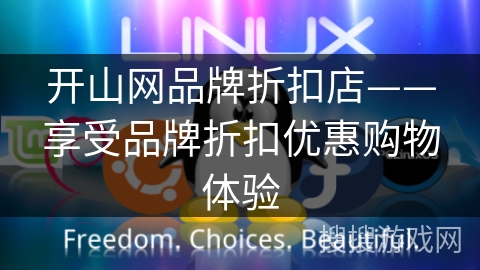 开山网品牌折扣店——享受品牌折扣优惠购物体验