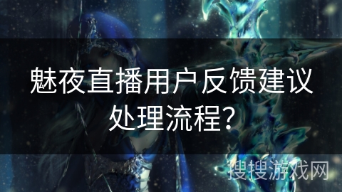 魅夜直播用户反馈建议处理流程？