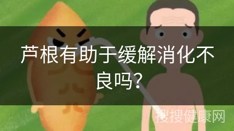 芦根有助于缓解消化不良吗？