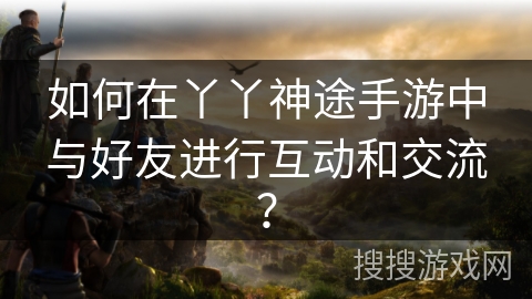 如何在丫丫神途手游中与好友进行互动和交流？