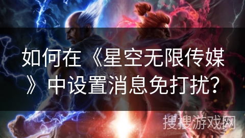 如何在《星空无限传媒》中设置消息免打扰？
