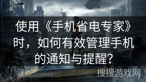使用《手机省电专家》时，如何有效管理手机的通知与提醒？