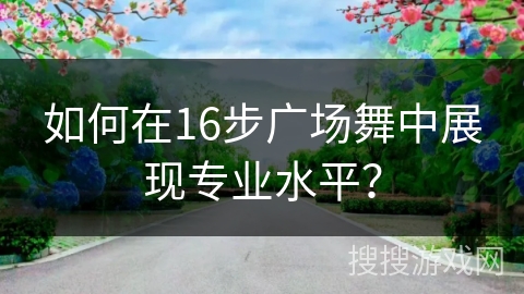 如何在16步广场舞中展现专业水平？