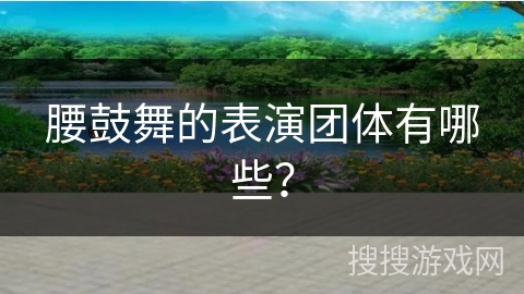 腰鼓舞的表演团体有哪些？