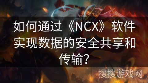 如何通过《NCX》软件实现数据的安全共享和传输？