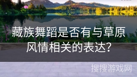 藏族舞蹈是否有与草原风情相关的表达？