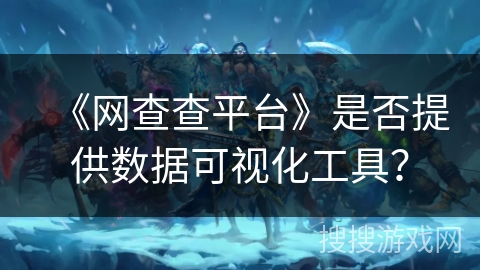 《网查查平台》是否提供数据可视化工具？