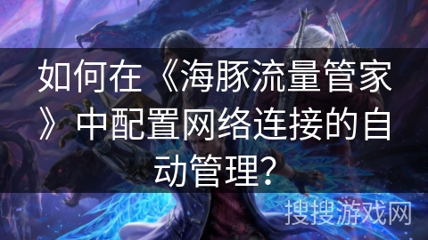 如何在《海豚流量管家》中配置网络连接的自动管理？