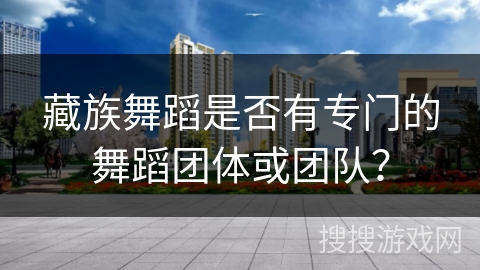 藏族舞蹈是否有专门的舞蹈团体或团队？
