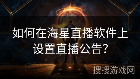如何在海星直播软件上设置直播公告？