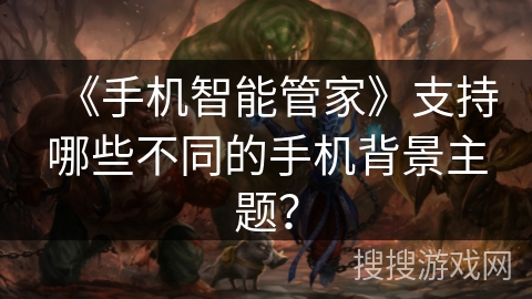 《手机智能管家》支持哪些不同的手机背景主题？