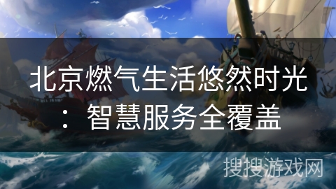 北京燃气生活悠然时光：智慧服务全覆盖