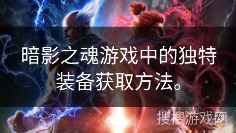 暗影之魂游戏中的独特装备获取方法。