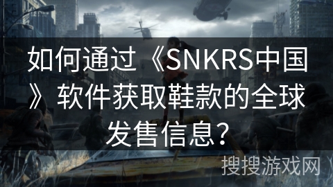 如何通过《SNKRS中国》软件获取鞋款的全球发售信息？