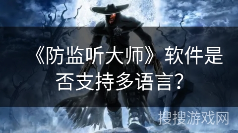 《防监听大师》软件是否支持多语言？